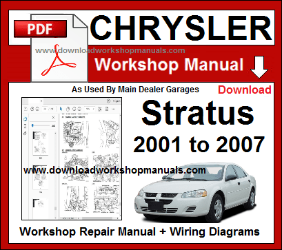 Chrysler Stratus Workshop Service Repair Manual Download